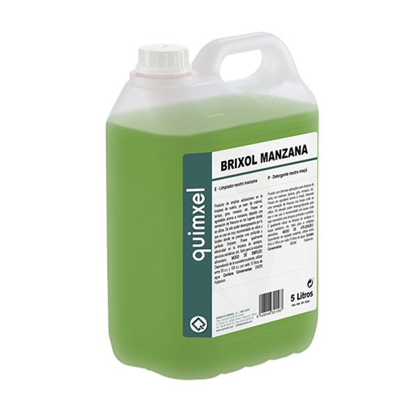 BRIXOL MANZANA.Detergente aroma manzana. Garrafa de 5 litros.                                                                                                                                                                                             